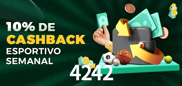 10% de bônus de cashback na 4242